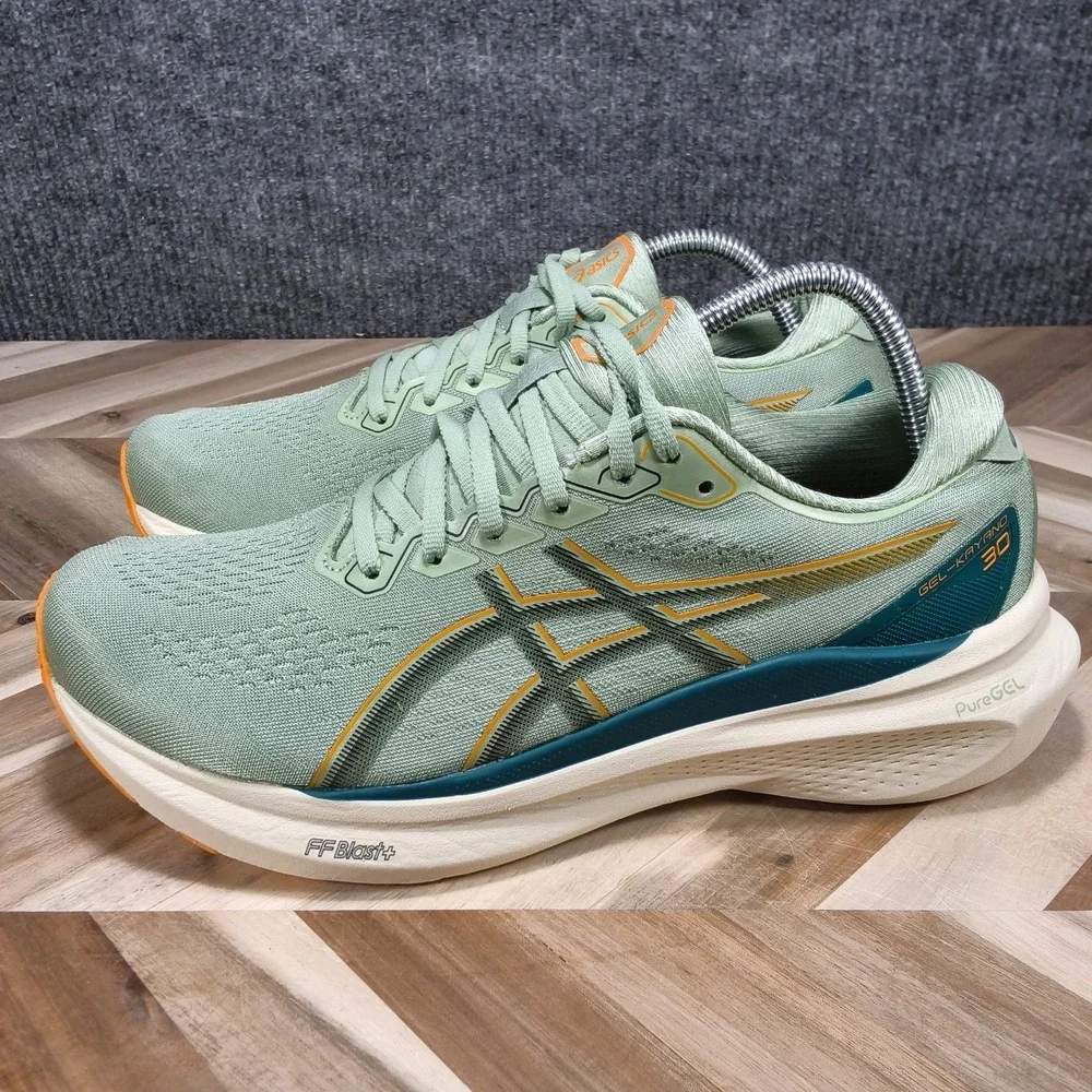 Asics Gel Kayano 30 Dark Jade Orange - 1011B548 Mens 9 Athletic Running Shoes